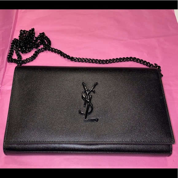 Saint Laurent Handbags - AUTHENTIC Saint Laurent Large Kate Woc- Black